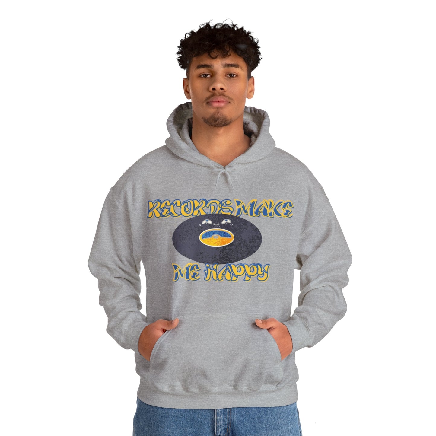 'Records Make Me Happy' Men's Hoodie