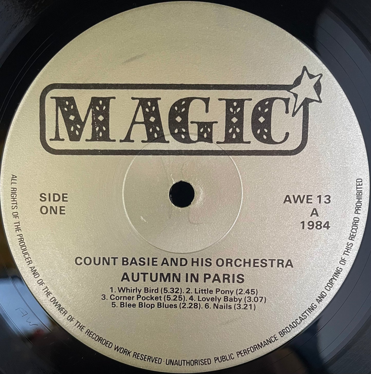 Count Basie And His Orchestra – Autumn In Paris - USED Vinyl LP MONO