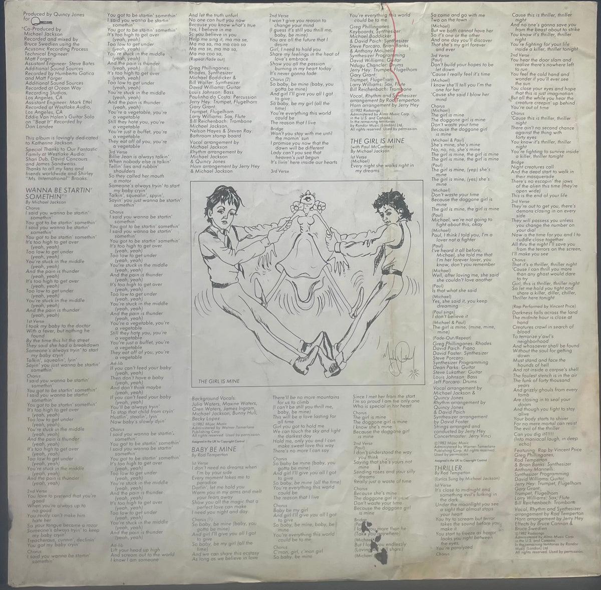 Michael Jackson – Thriller - USED Vinyl LP