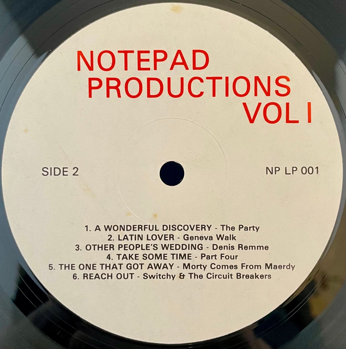 Various ‎– Notepad Productions 'Volume' I – USED Vinyl LP VERY RARE