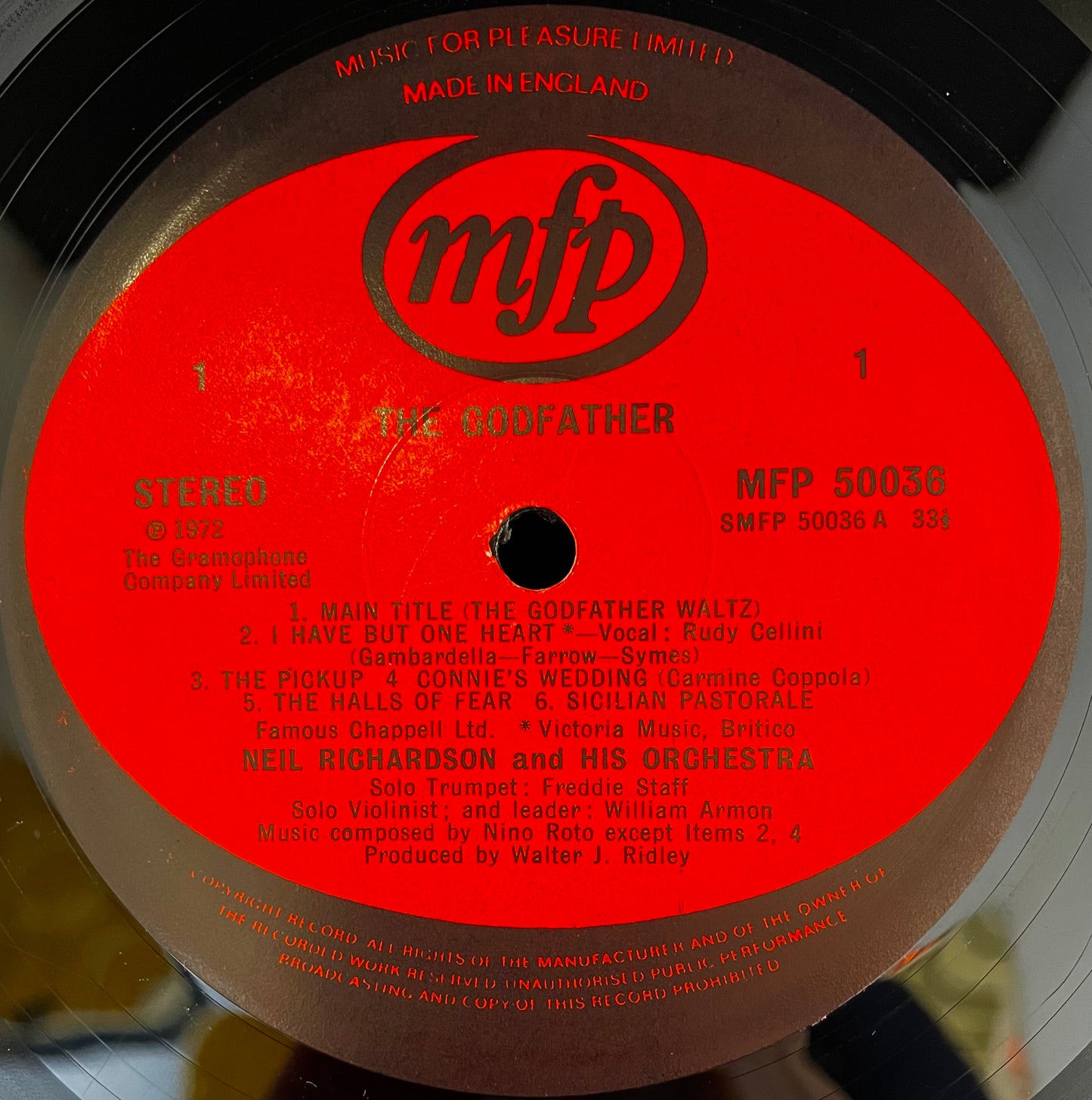 Neil Richardson And His Orchestra – Music From The Godfather - USED Vinyl LP