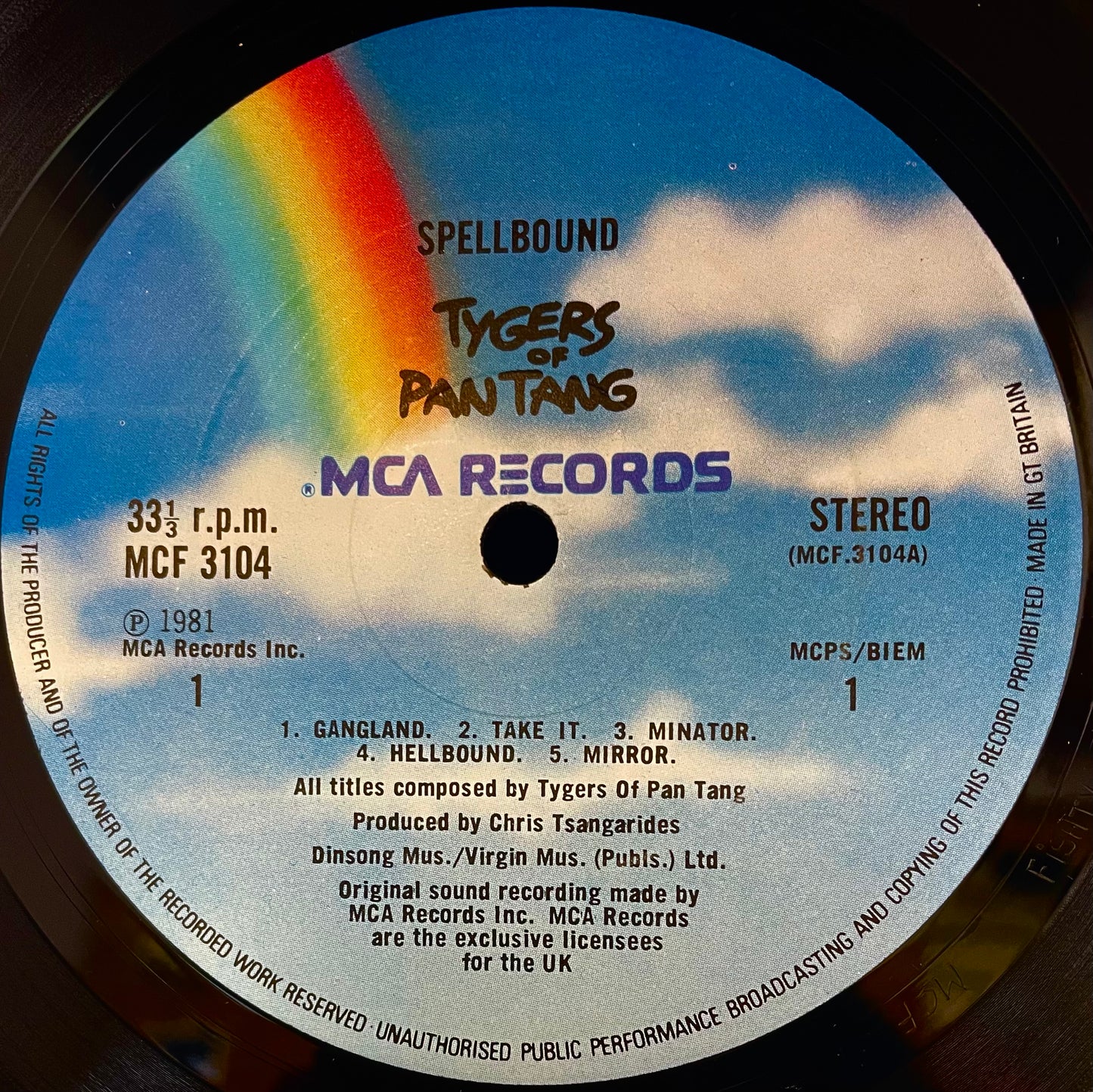 Tygers Of Pan Tang – Spellbound - USED Vinyl LP