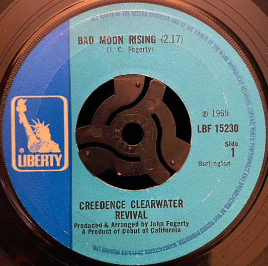 Creedence Clearwater Revival – Bad Moon Rising - USED Vinyl 7" Single