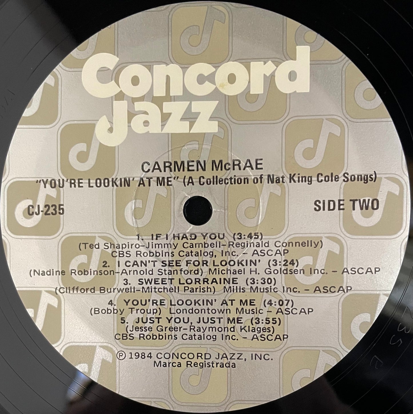 Carmen McRae – You're Lookin' At Me - USED Vinyl LP PROMO
