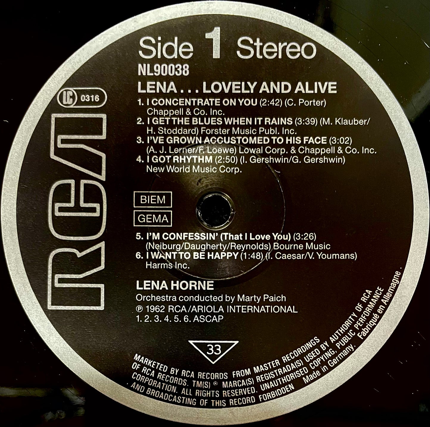 Lena Horne – Lena Lovely And Alive - USED Vinyl LP