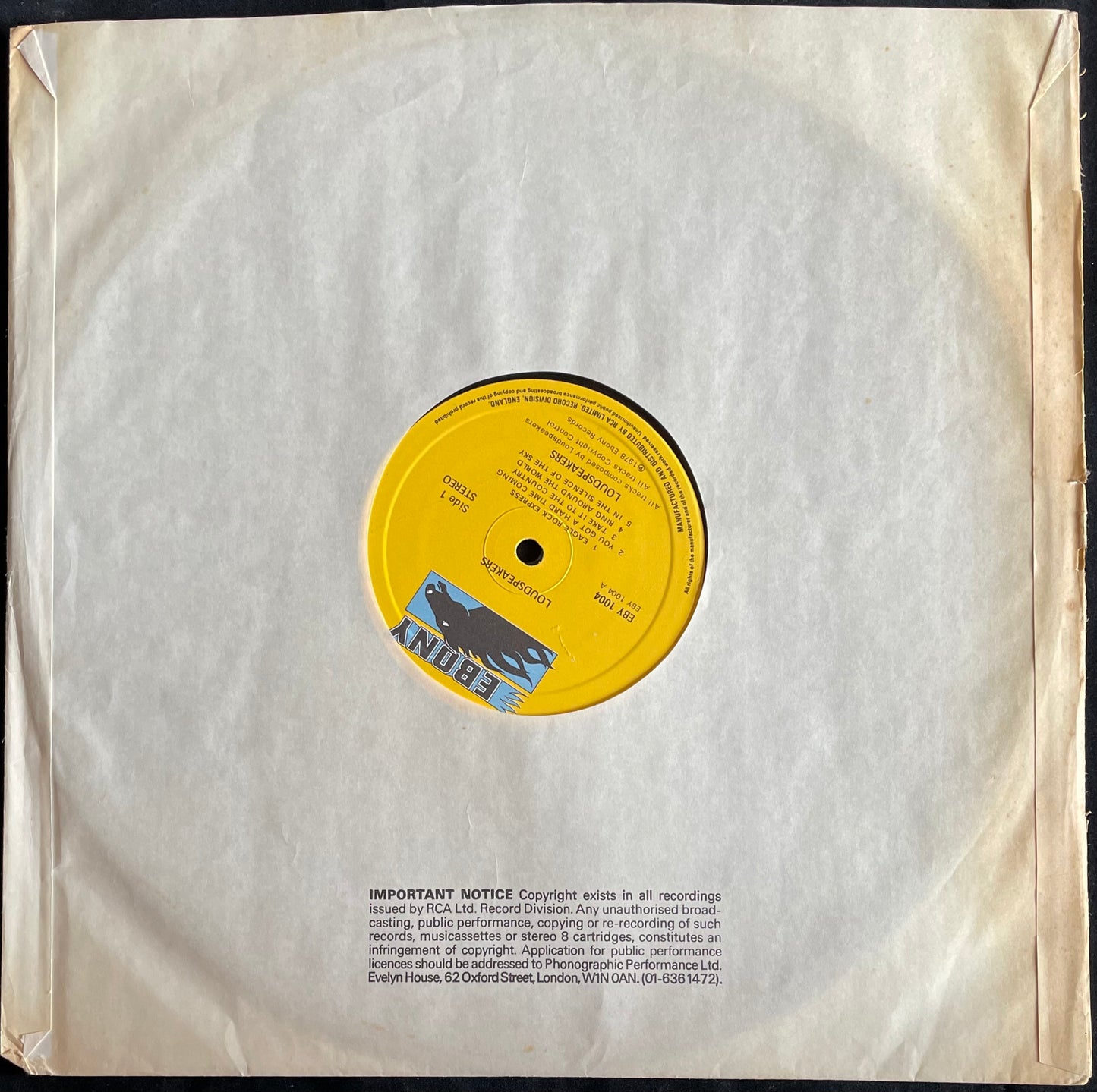 Loudspeakers – Loudspeakers - USED Vinyl LP