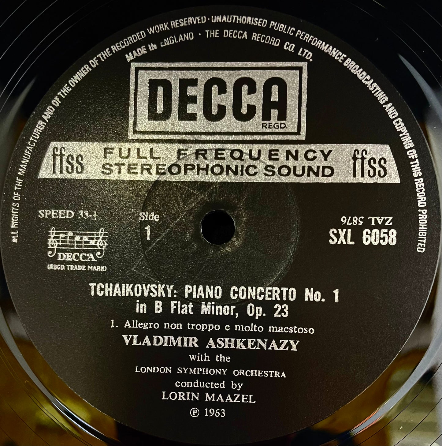 Tchaikovsky, London Symphony Orchestra – Piano Concerto Nº 1 - USED Vinyl LP