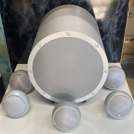 Anthony Gallo Nucleus Micro & TR1 Subwoofer 5.1 Speaker System - Silver