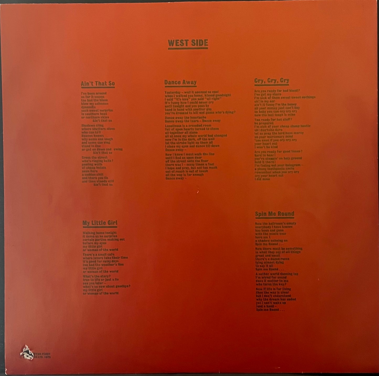 Roxy Music – Manifesto - USED Vinyl LP