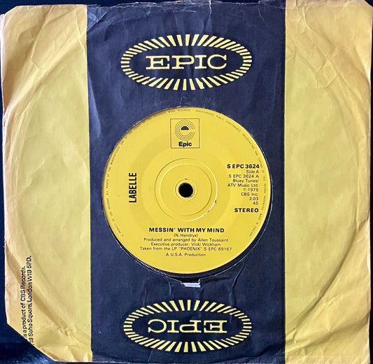 Labelle – Messin' With My Mind - USED Vinyl 7" Single