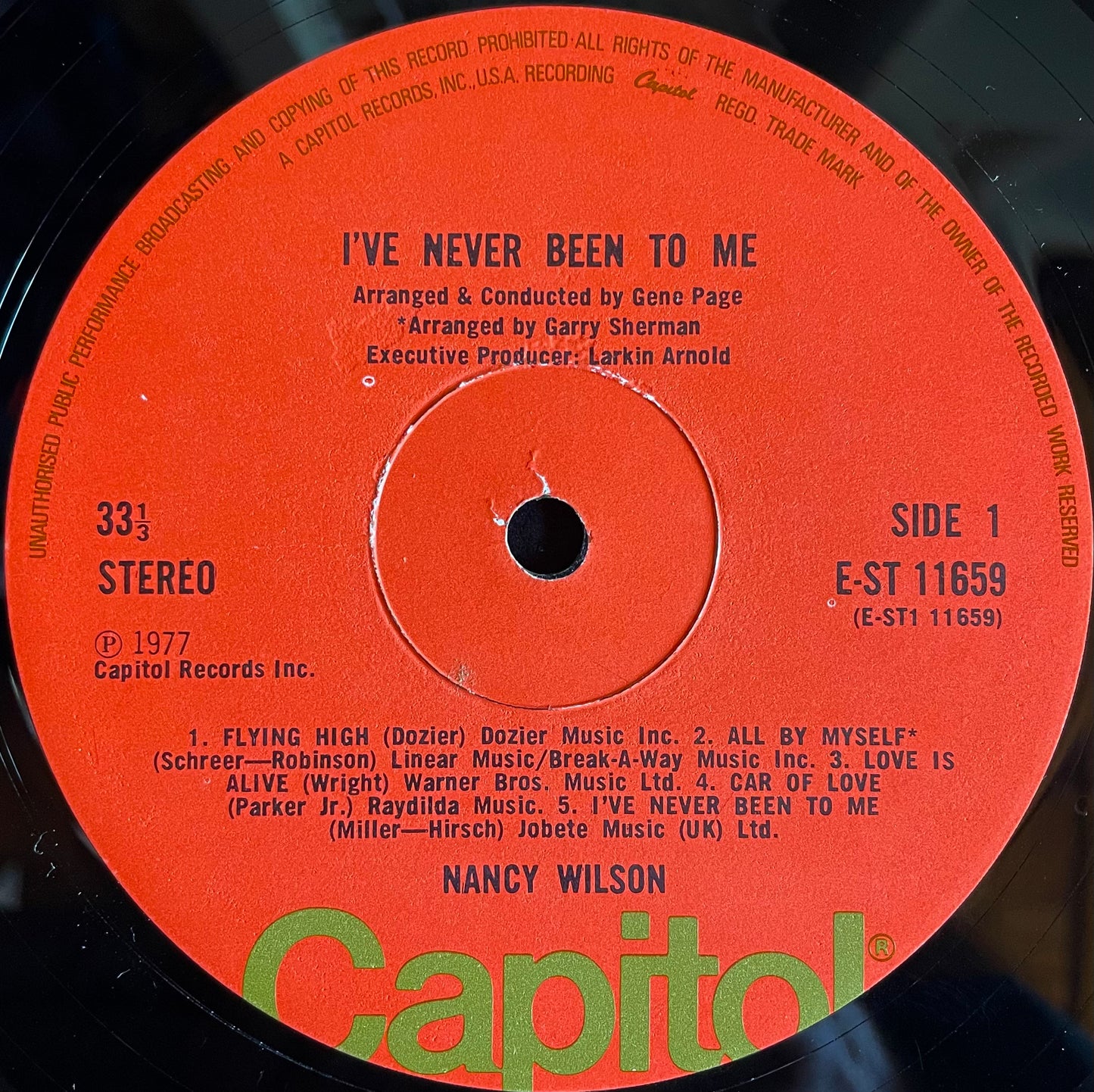 Nancy Wilson – I've Never Been To Me - USED Vinyl LP