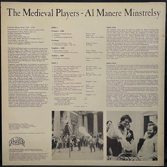 The Medieval Players – Al Manere Minstrelsy – gebrauchte Vinyl-LP