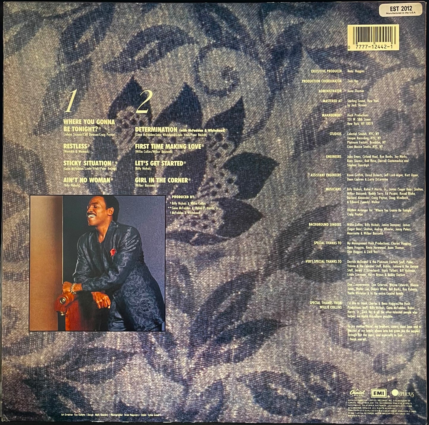 Willie Collins – Where You Gonna Be Tonight? - USED Vinyl LP