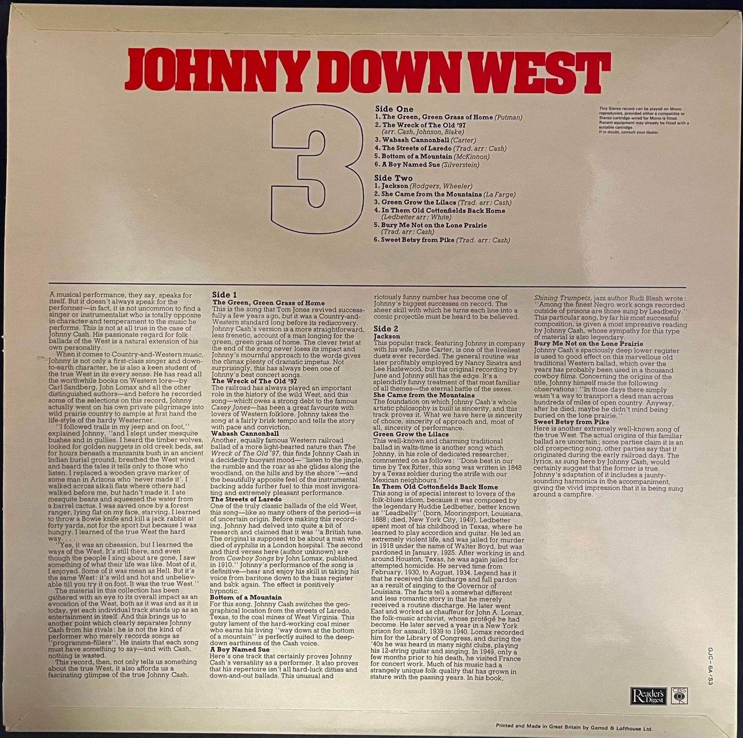 Johnny Cash – The Best Of Johnny Cash - USED Vinyl 6LP Box Set