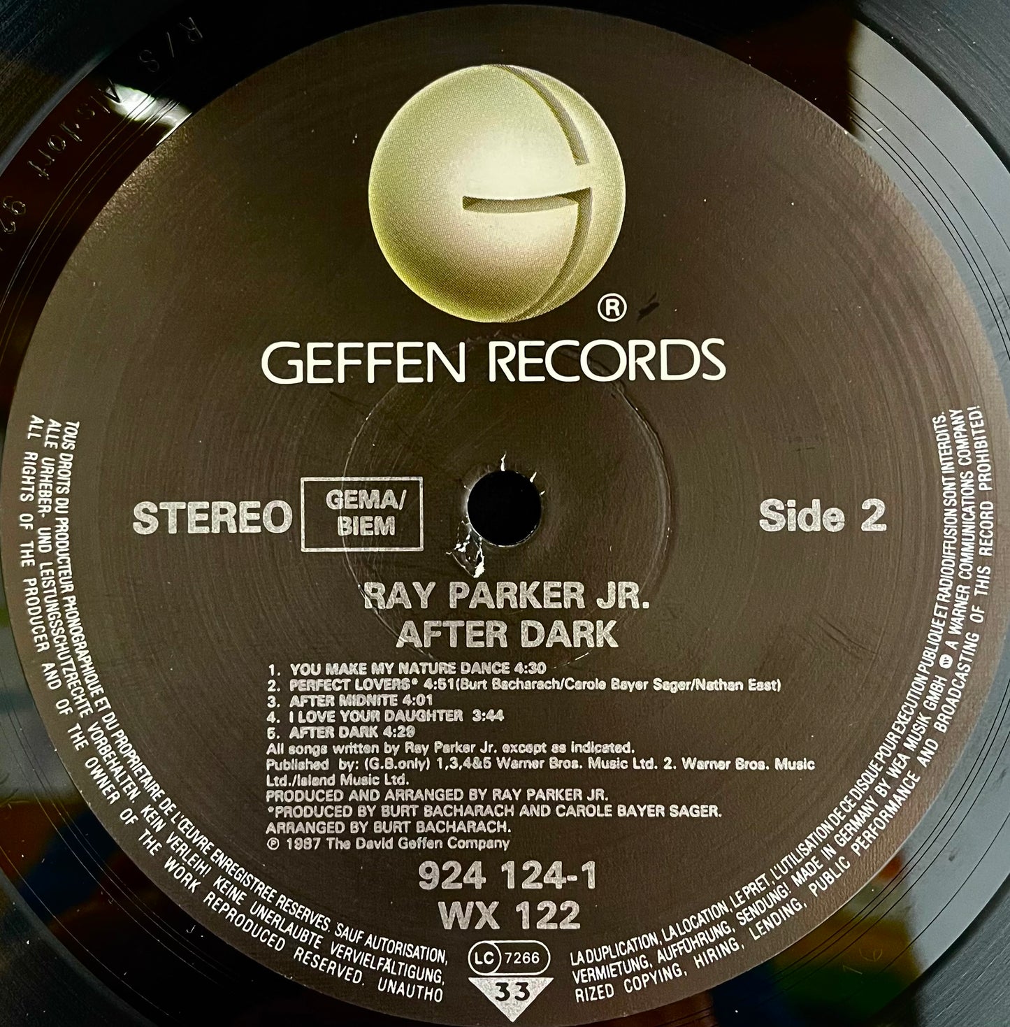 Ray Parker Jr. – After Dark - USED Vinyl LP