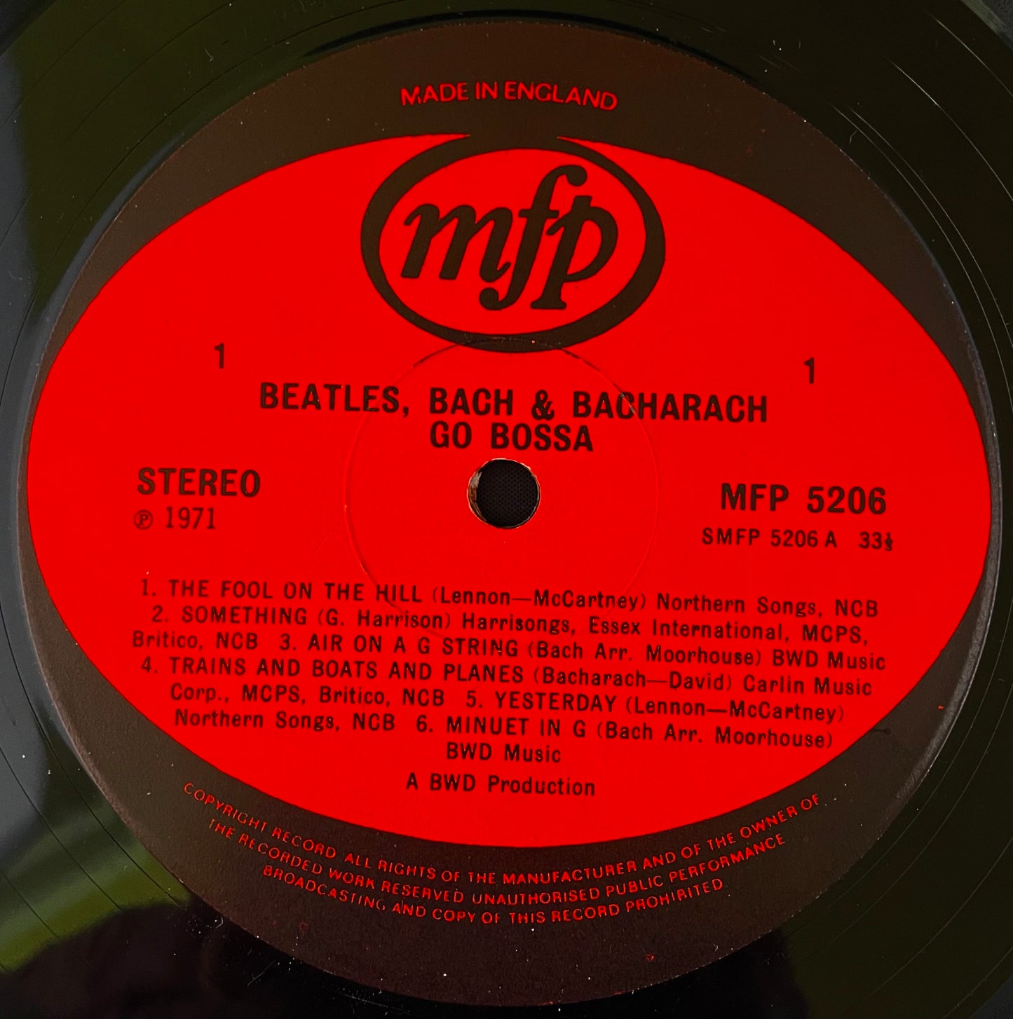 Alan Moorhouse – Beatles, Bach, Bacharach Go Bossa - USED Vinyl LP