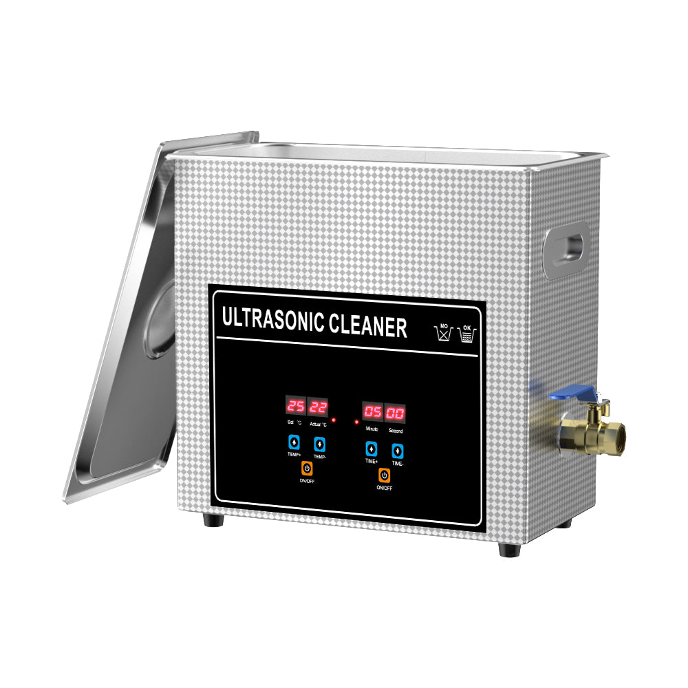 6L Ultrasonic Vinyl Record Cleaner Machine With Lifting Bracket for 12",10" & 7" Record Cleaning