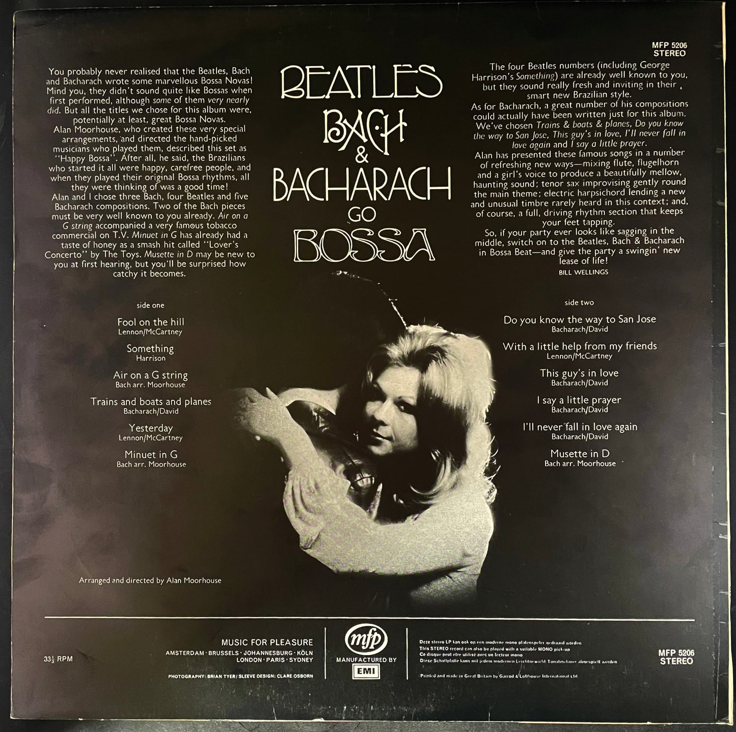 Alan Moorhouse – Beatles, Bach, Bacharach Go Bossa - USED Vinyl LP