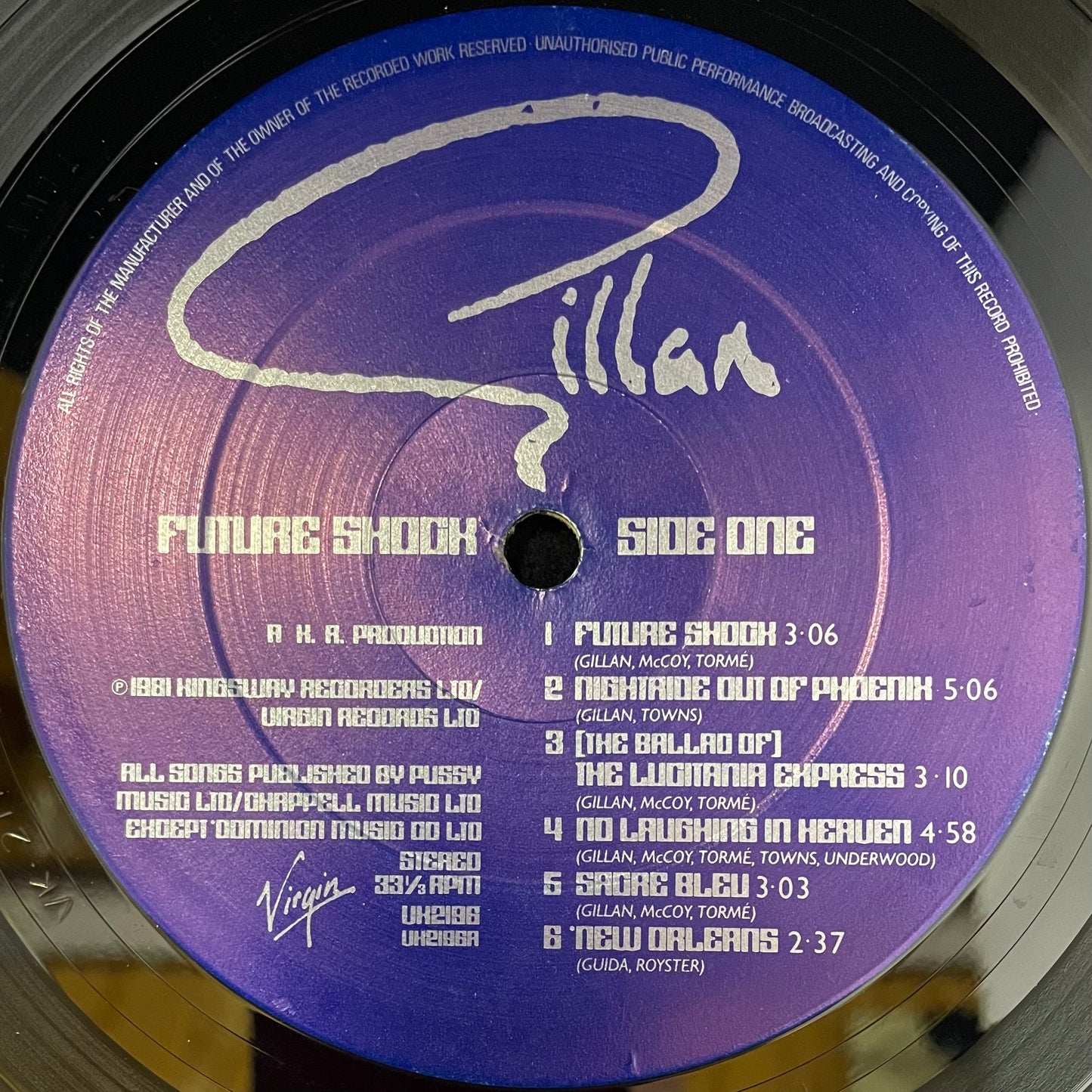 Gillan – Future Shock - USED Vinyl LP