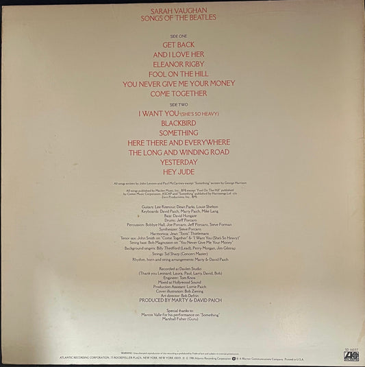 Sarah Vaughan – Songs Of The Beatles - USED Vinyl LP