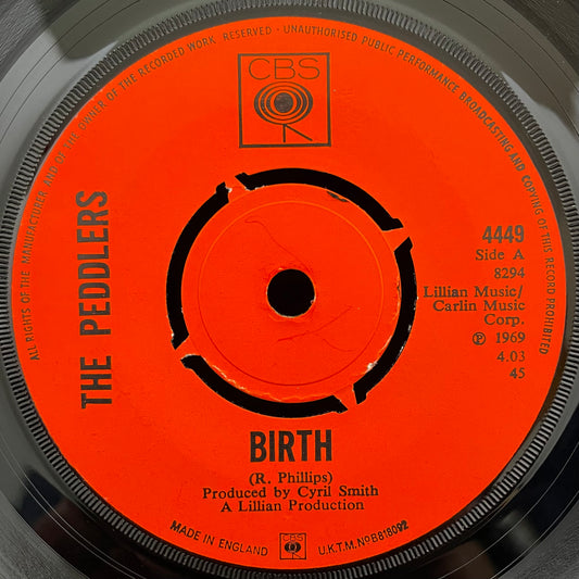 The Peddlers – Birth – USED Vinyl 7" Single