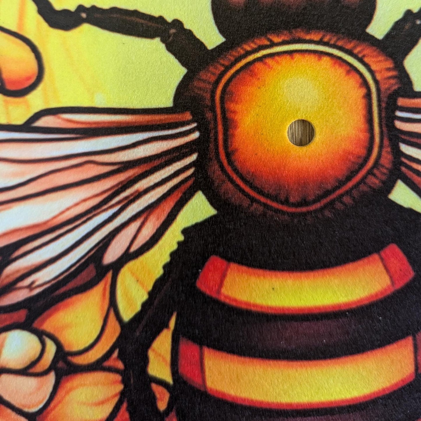 Stain Glass Worker Bee Slip mat