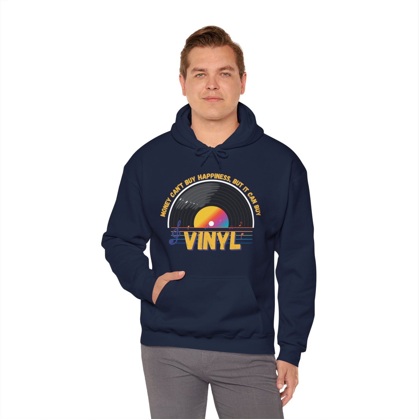 'Money Can't Buy Happiness, But It Can Buy Vinyl' Men's Hoodie