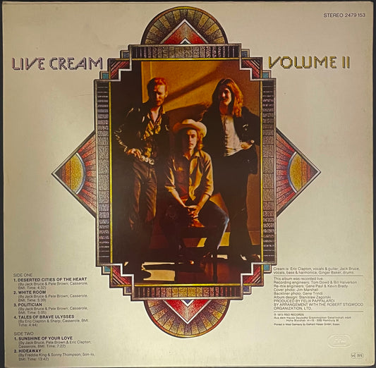 Cream – Live Cream Volume II - USED Vinyl LP