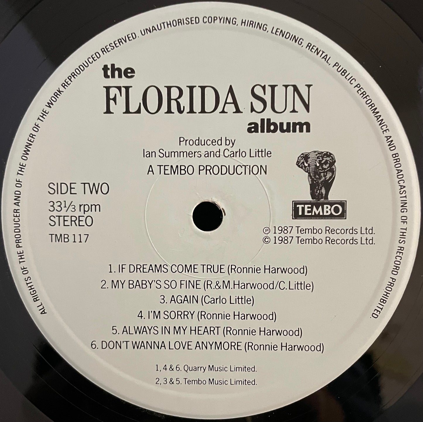 Florida Sun – The Florida Sun Album – USED Vinyl LP