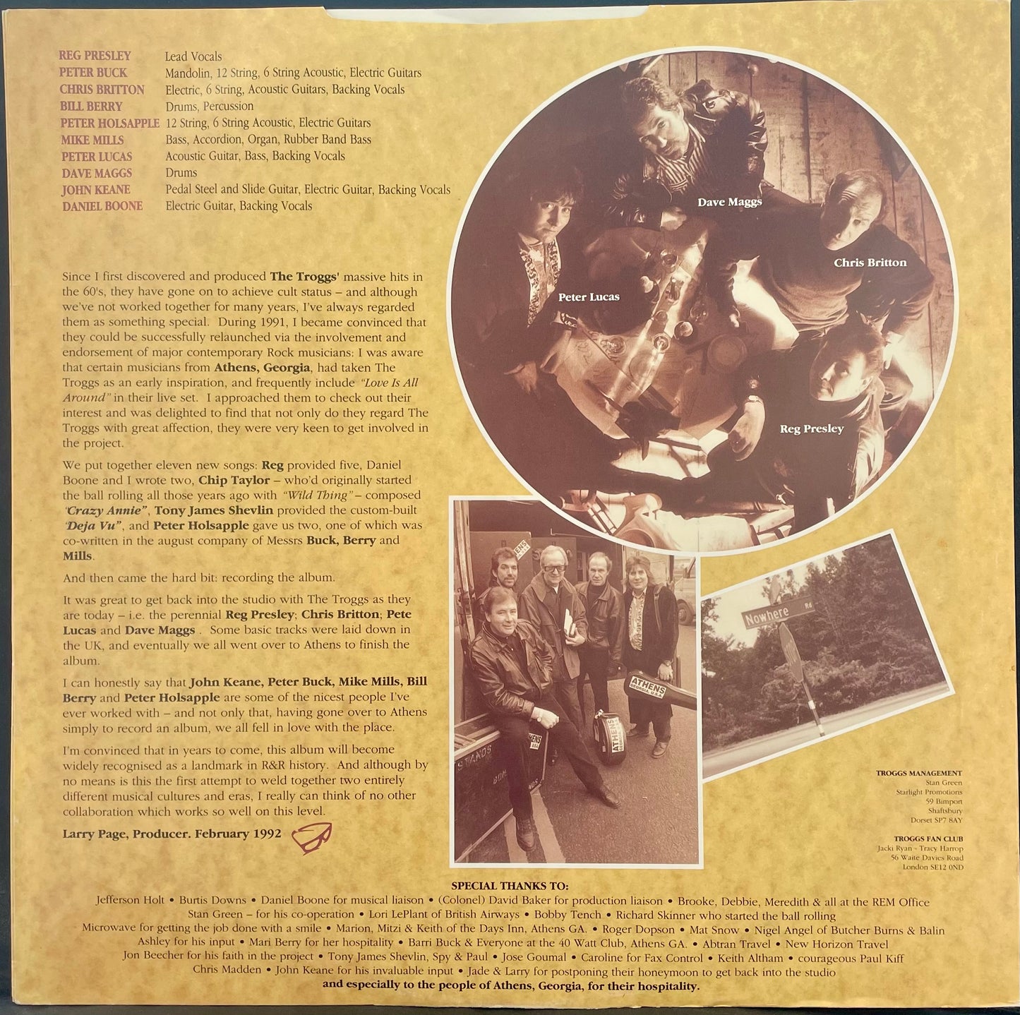 The Troggs – Athens Andover - USED Vinyl LP