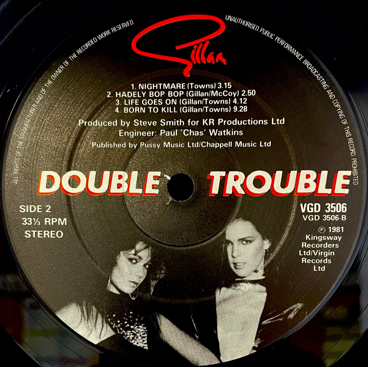 Gillan – Double Trouble - USED Vinyl 2LP