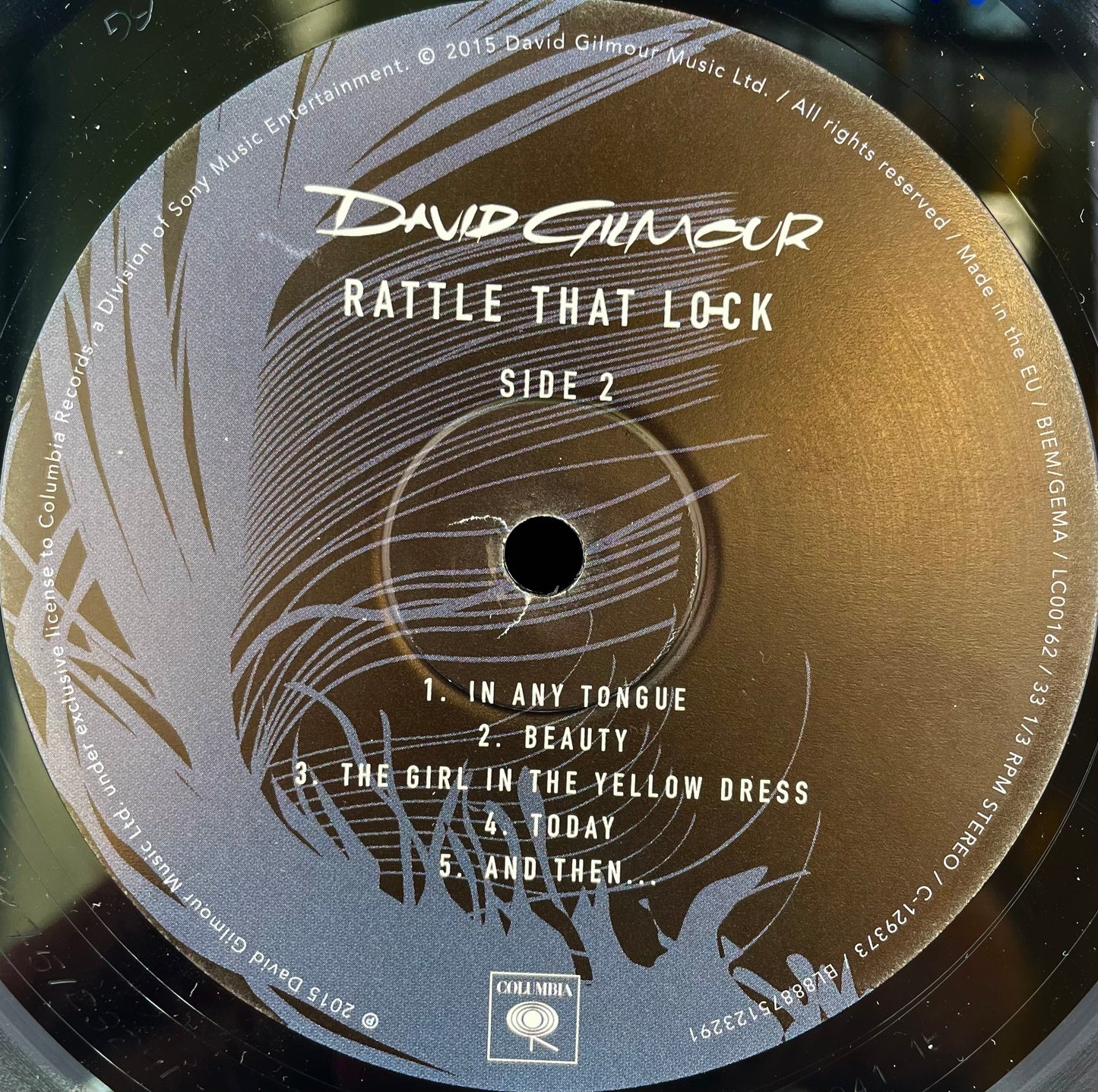 David Gilmour – Rattle That Lock - USED Vinyl LP