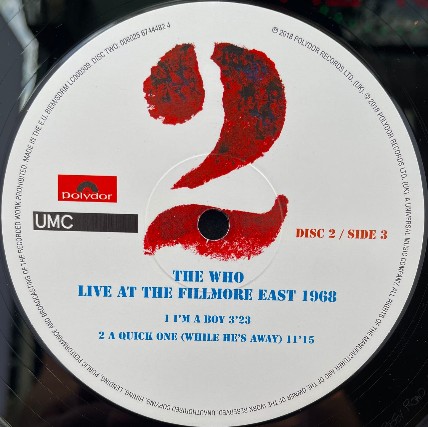 The Who – Live At The Fillmore East 1968 - USED Vinyl 3LP