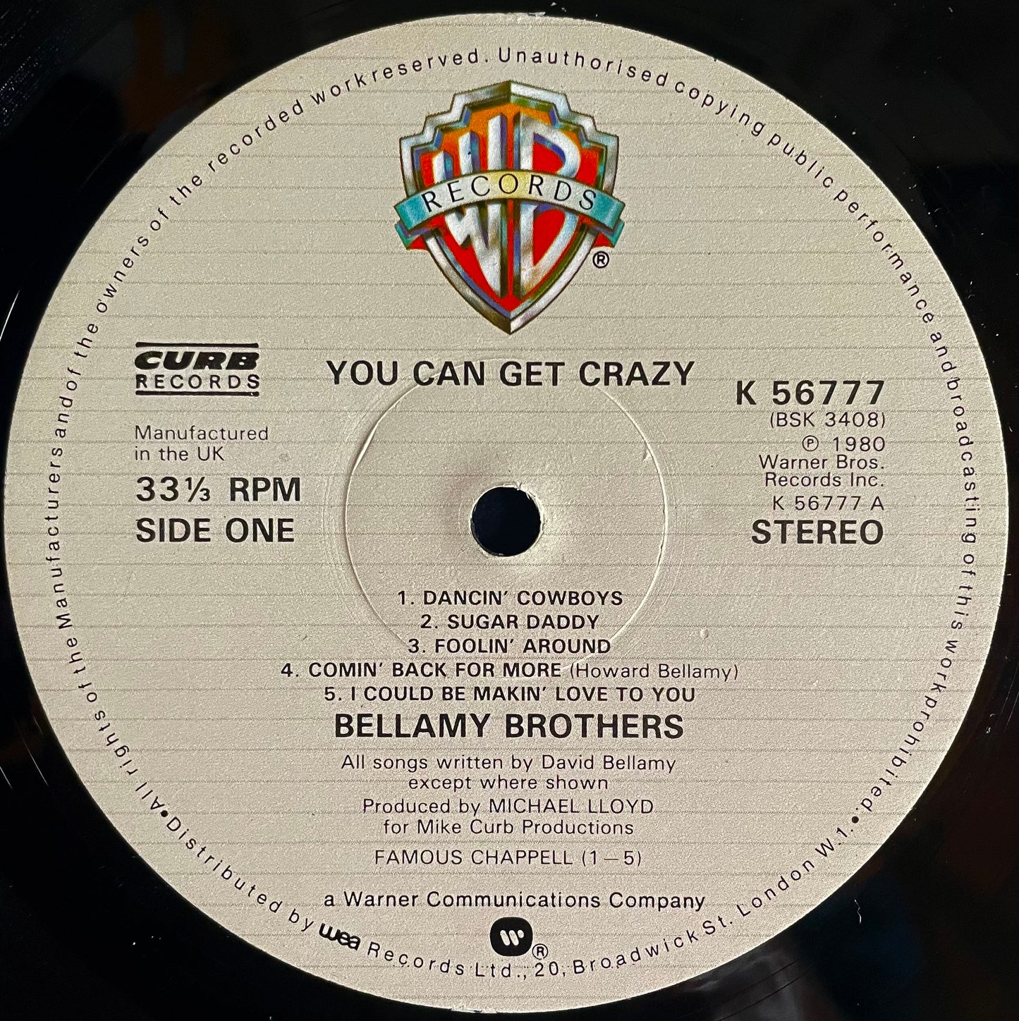 Bellamy Brothers – You Can Get Crazy- USED Vinyl LP