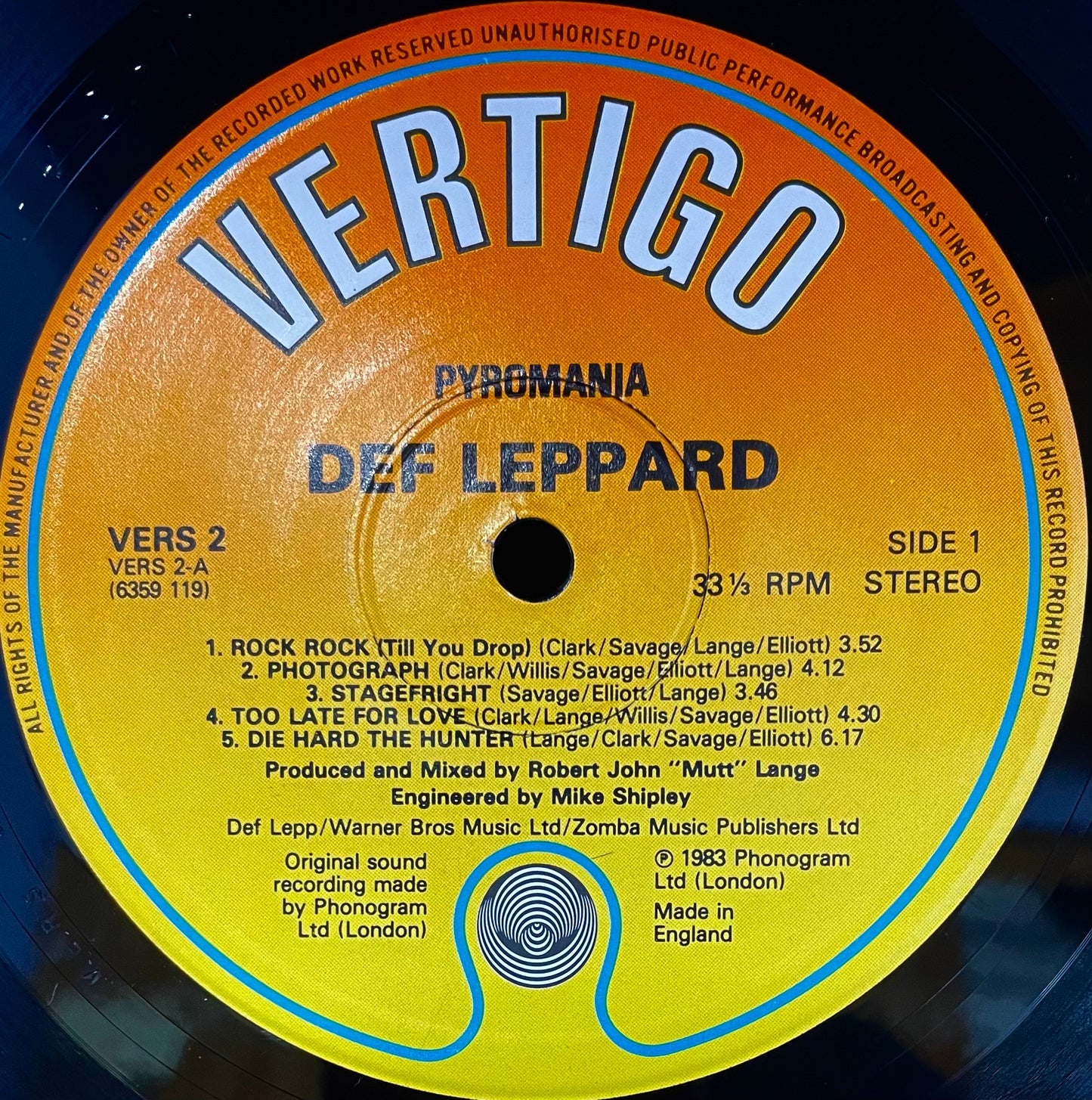 Def Leppard – Pyromania - USED Vinyl LP