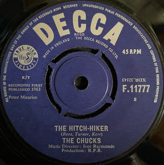 The Chucks – The Hitch-Hiker - USED Vinyl 7" Single