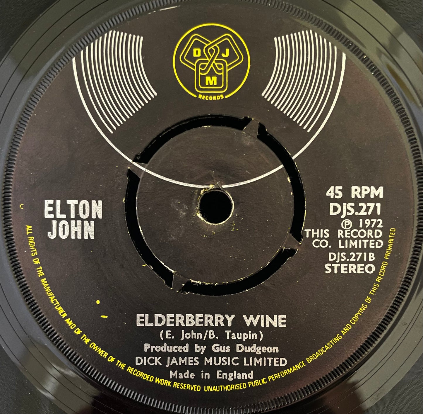 Elton John – Crocodile Rock - USED Vinyl 7" Single