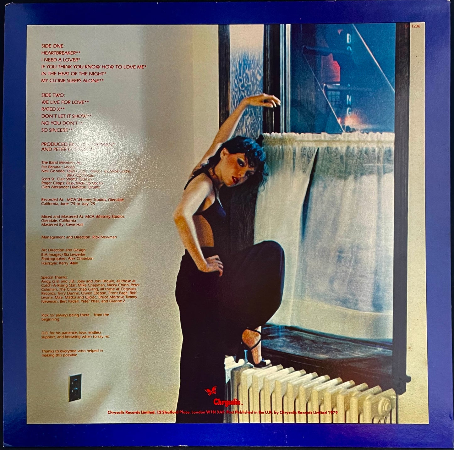 Pat Benatar – In The Heat Of The Night - USED Vinyl LP