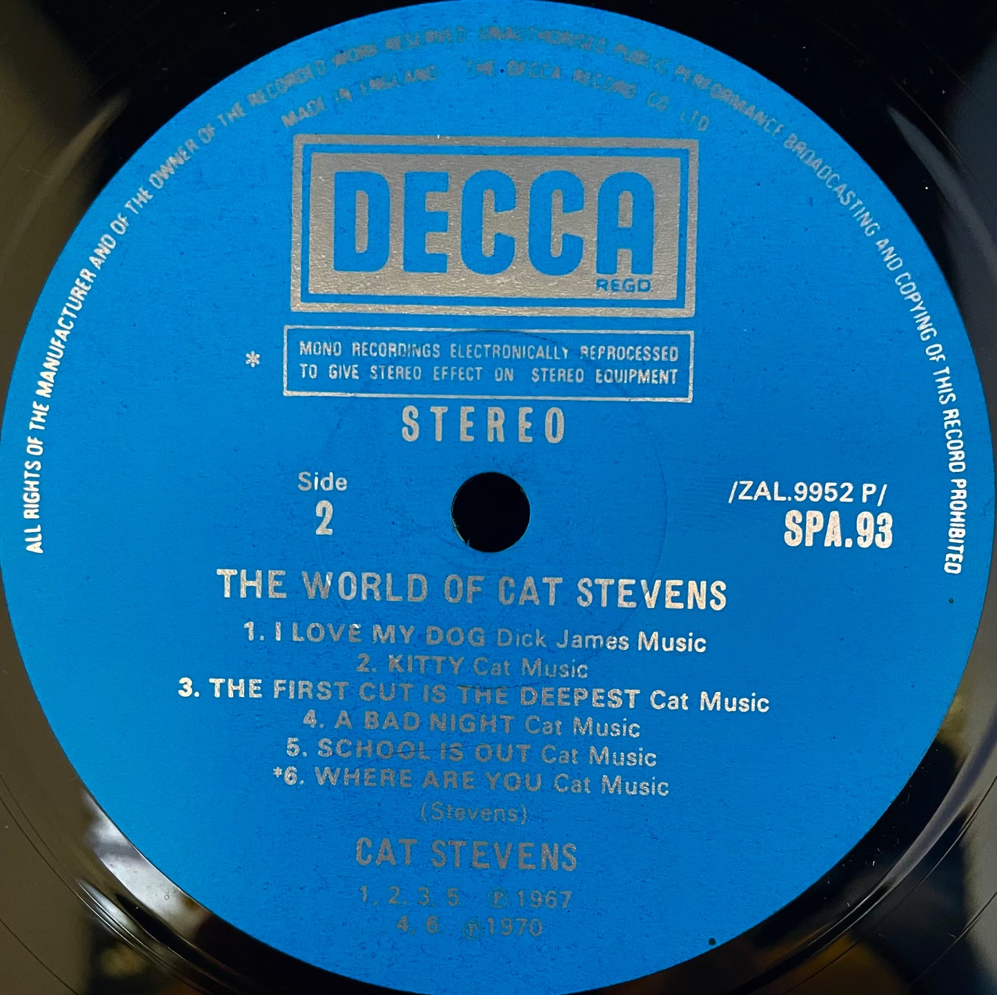 Cat Stevens – The World Of Cat Stevens - USED Vinyl LP