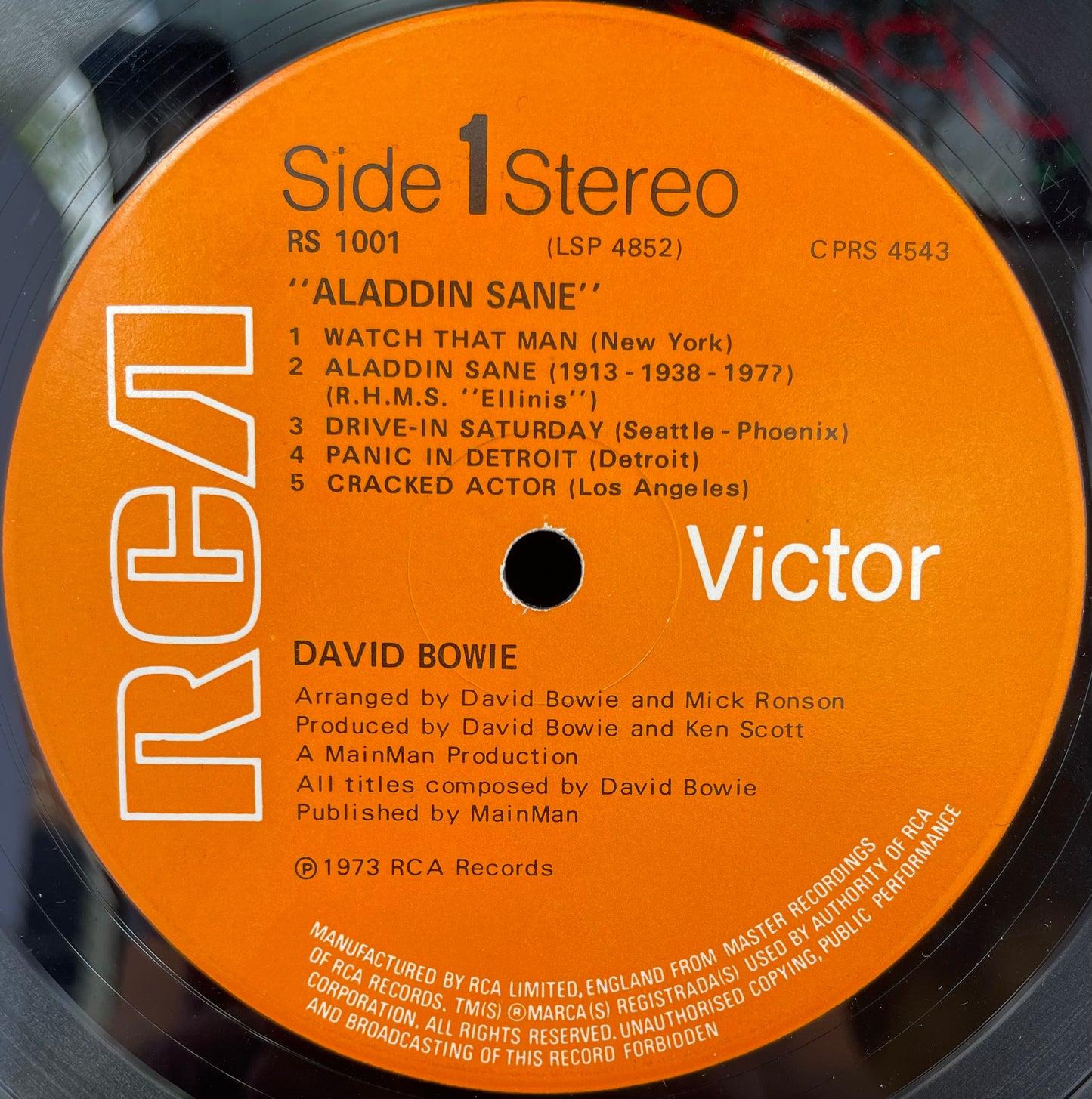 David Bowie – Aladdin Sane - USED Vinyl LP