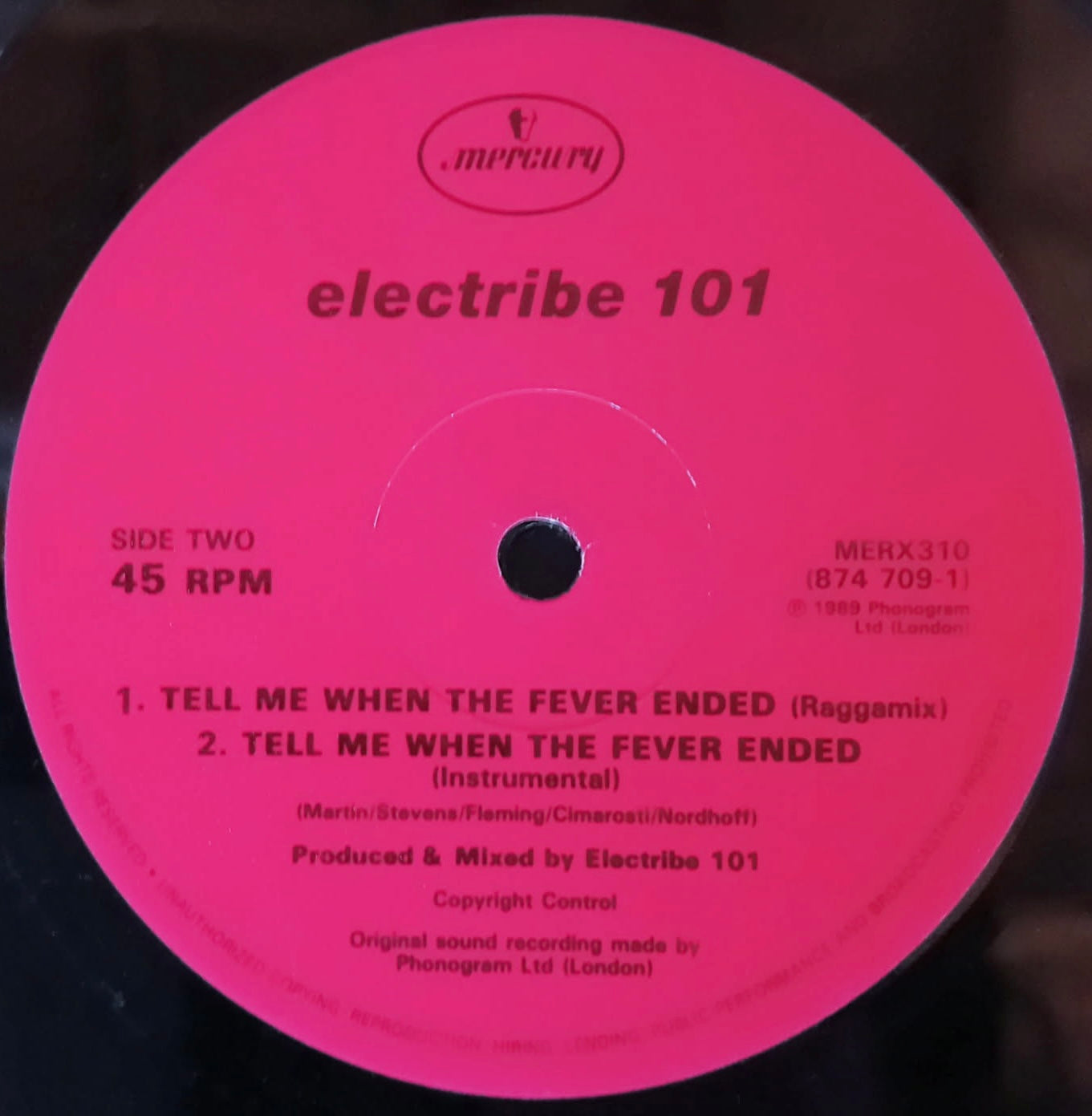 Electribe 101 – Tell Me When The Fever Ended - USED Vinyl 12" Single