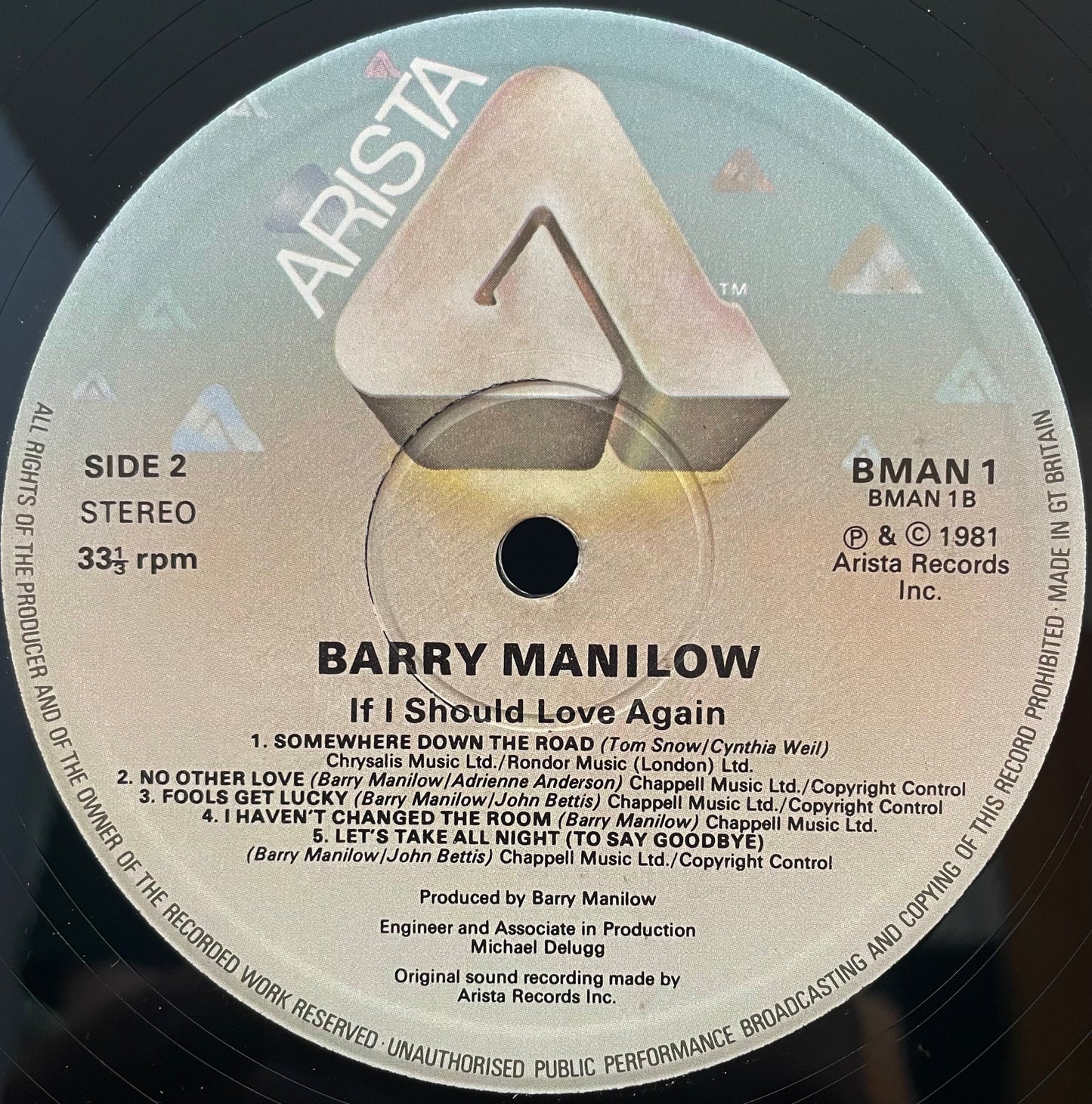 Barry Manilow – If I Should Love Again – gebrauchte Vinyl-LP