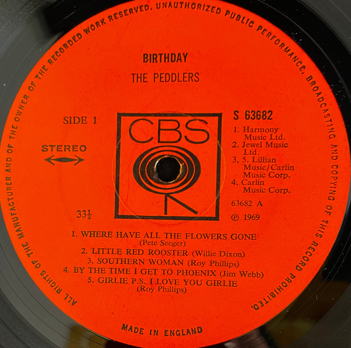 The Peddlers – Birthday - USED Vinyl LP