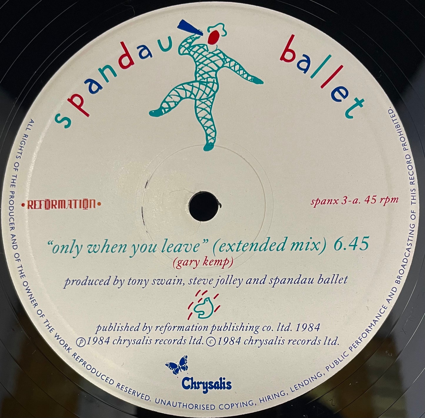 Spandau Ballet – Only When You Leave - USED Vinyl 12" Single