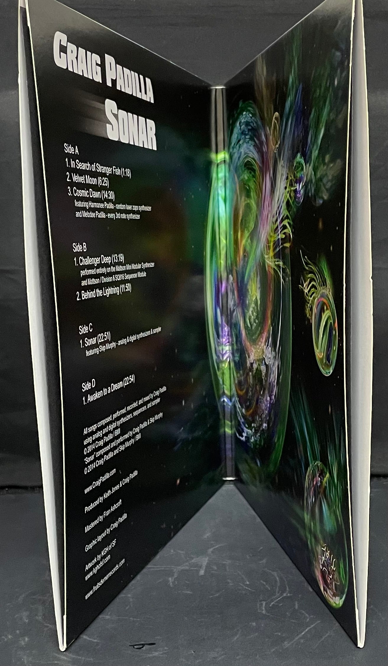 Craig Padilla – Sonar - USED Vinyl 2LP Light Green/Blue Translucent Marbled Limited Edition