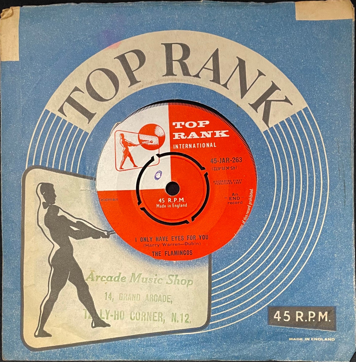 The Flamingos – I Only Have Eyes For You / I Was Such A Fool (To Fall In Love With You) - USED Vinyl 7" Single