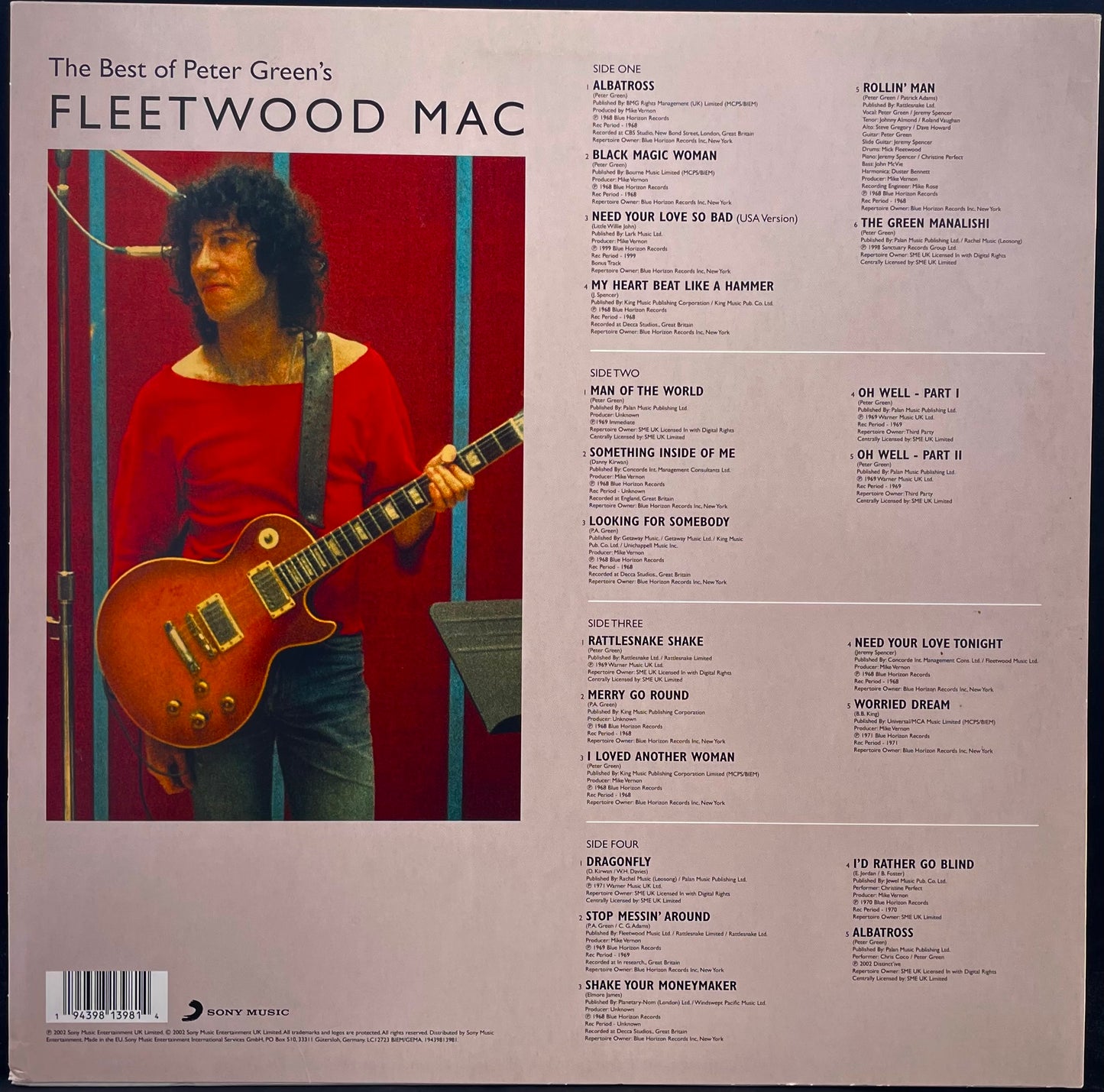 Fleetwood Mac – The Best Of Peter Green's Fleetwood Mac - USED Vinyl 2LP