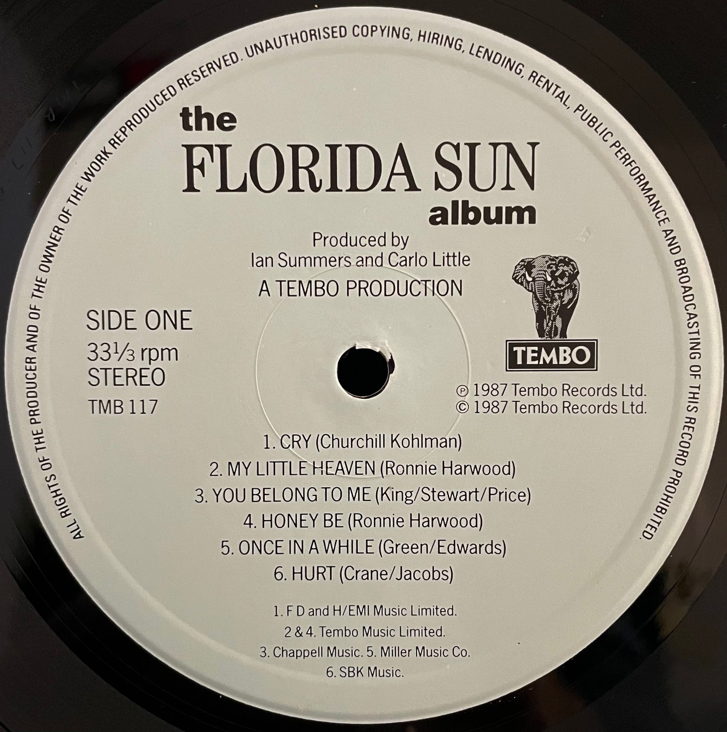 Florida Sun – The Florida Sun Album – USED Vinyl LP