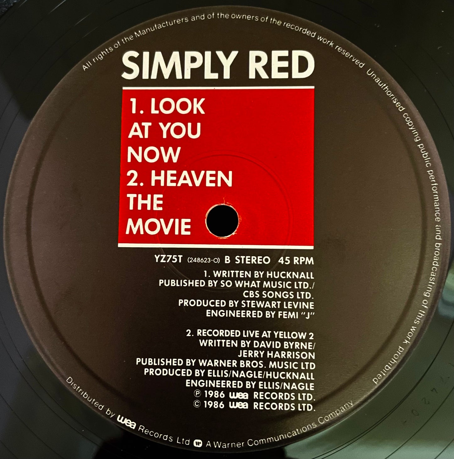 Simply Red – Open Up The Red Box - USED Vinyl 12" Single