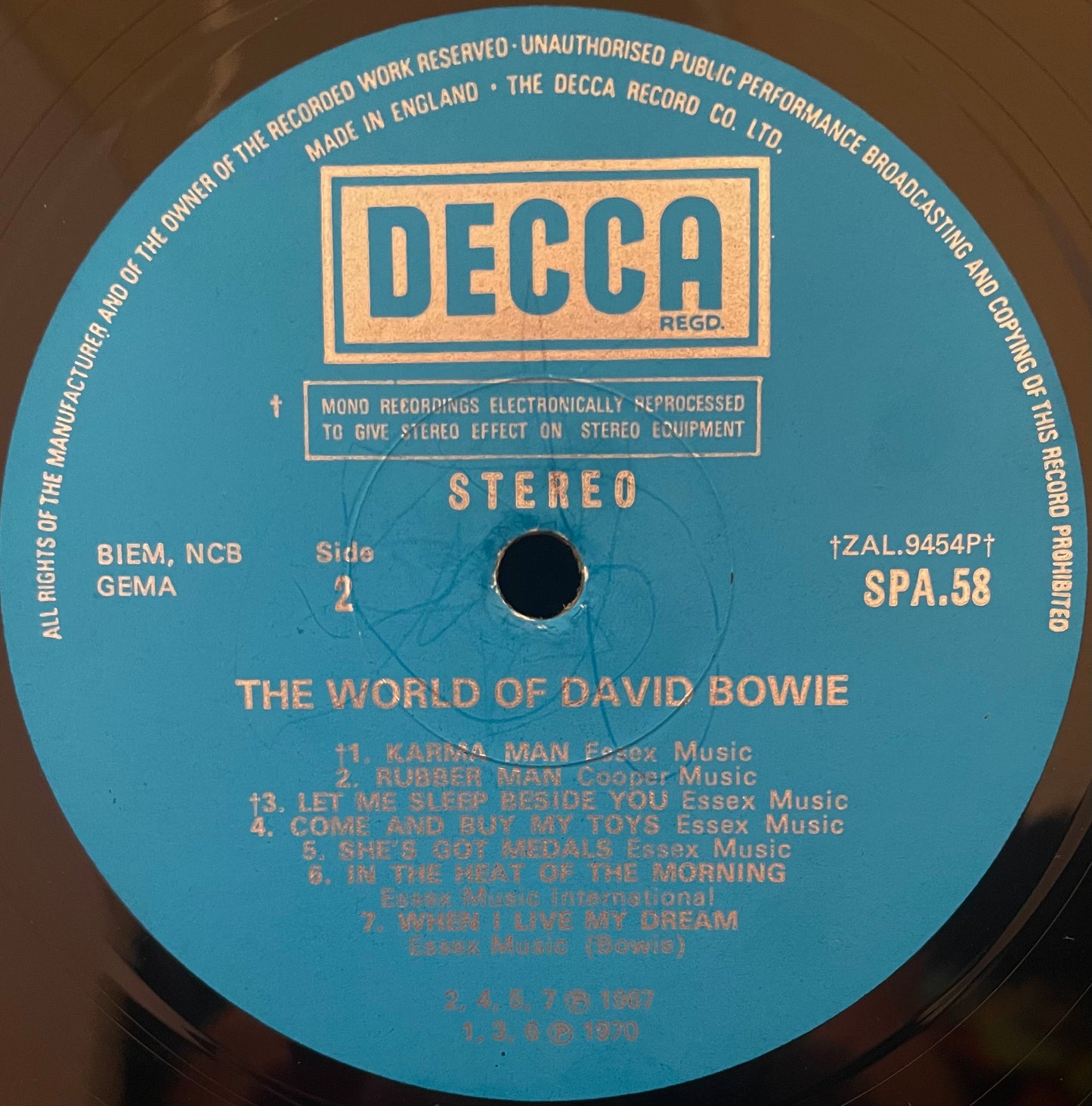 David Bowie – The World Of David Bowie - USED Vinyl LP